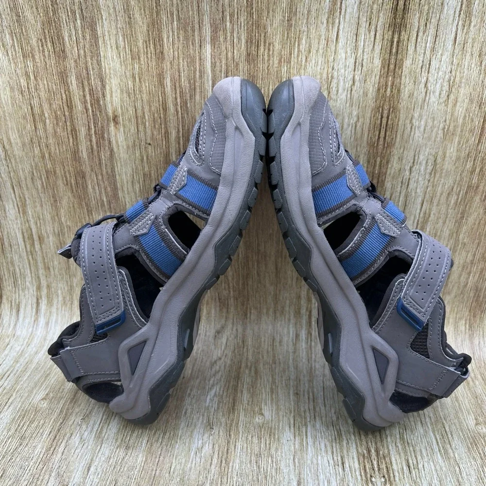 Teva Omnium 2 Sandals Men's 8 Grey Blue Closed Toe Hiking Water Sport 1019180